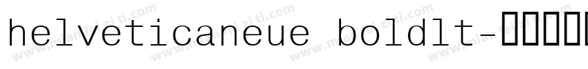 helveticaneue boldlt字体转换